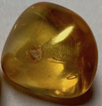 Glas-Formperle gelb-orange